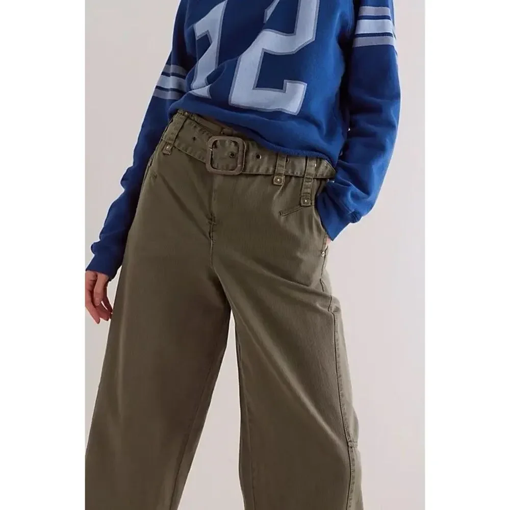 Free People We The Free Sloane Belted Pants - Picture 4 of 9